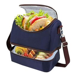 Kit Fitness Bolsa Térmica com Marmita 2 Andares e Garrafa Azul/marrom - 8