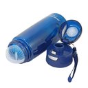 Ver imagem 2 de Kit Fitness Bolsa Térmica com Marmita 2 Andares e Garrafa Azul/marrom