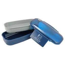 Kit Fitness Bolsa Térmica com Marmita 2 Andares e Garrafa Azul/marrom - 6