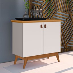 Buffet Absolut 2 Portas Offwhite Nature - JA Móveis - 2