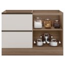 Ver imagem 5 de Balcão de Cozinha para Pia 120cm Grace Carvalho Oak/Off White Z44 - Mpozenato