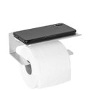 Ver imagem 2 de Papeleira de Banheiro com Apoio Para Celular Bela Metais