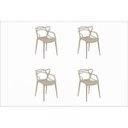 Ver imagem 2 de Kit 4 Cadeiras Allegra Bege/Nude