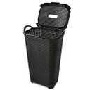 Ver imagem 5 de Cesto de Roupas Rattan Tampa Basculada com Alça 50 Litros