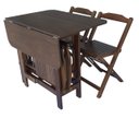 Ver imagem 5 de Conjunto Prático Mesa e 4 Cadeiras Dobrável Imbuia Bar Cozinha Lazer