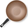 Planela Wok Flora Alumínio Chocolate Superflon 24 Cm 2,8 Litros Mta - 3