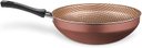 Ver imagem 1 de Planela Wok Flora Alumínio Chocolate Superflon 24 Cm 2,8 Litros Mta