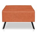 Ver imagem 4 de Poltrona Nathy Confortável com Puff para Sala ou Quarto Boucle Terracota Bz Home Decor