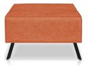 Ver imagem 4 de Poltrona Nathy Confortável com Puff para Sala ou Quarto Boucle Terracota Bz Home Decor