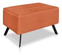Ver imagem 6 de Poltrona Nathy Confortável com Puff para Sala ou Quarto Boucle Terracota Bz Home Decor
