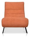 Ver imagem 5 de Poltrona Nathy Confortável com Puff para Sala ou Quarto Boucle Terracota Bz Home Decor