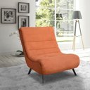 Ver imagem 2 de Poltrona Nathy Confortável com Puff para Sala ou Quarto Boucle Terracota Bz Home Decor