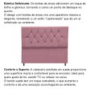 Ver imagem 6 de Cabeceira Estofada Cama Box Solteirão 100 cm Suede Nina:Rosê