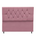 Ver imagem 4 de Cabeceira Estofada Cama Box Solteirão 100 cm Suede Nina:Rosê