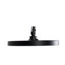 Ver imagem 2 de Ducha 25 Cm Abs Redonda Preto Fosco com Niple de Teto