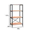 Ver imagem 3 de Prateleira de Ferro Multiuso Padova Artefamol Preto