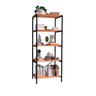 Estante para Livros Escritório Multiuso de Ferro Industrial 5 Prateleiras Trento - 2