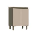 Ver imagem 1 de Módulo Cozinha Henn Connect Balcão c/ 2 Portas c/Tampo Duna/Cristal