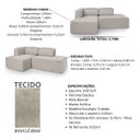 Ver imagem 5 de Sofá 02 Lugares com Molas Ensacadas Versatile Tecido Bouclé Bege 2,10m