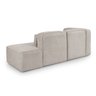 Sofá 02 Lugares com Molas Ensacadas Versatile Tecido Bouclé Bege 2,10m - 2