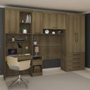 Ver imagem 1 de Guarda Roupa Solteiro Modulado Cp07 Delphi Avelã L01 - Mpozenato