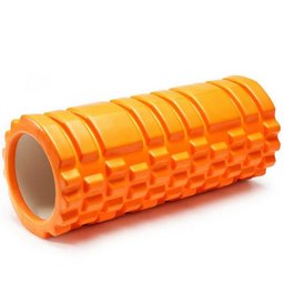 Rolo Massagem Foam Roller Liberação Miofascial Crossfit Yoga Pilates Laranja - 2
