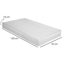 Ver imagem 5 de Berço Mini Cama Grade Proteção Suporte Mosquiteiro Colchão:branco