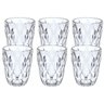 Conjunto 6 Copos de Vidro Diamond 270ml - Sofisticação e Elegância - 1