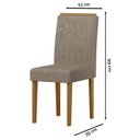 Ver imagem 3 de Cadeira para Mesa de Jantar Ana Kit 2 Peças Ype Camursa Marrom – New Ceval