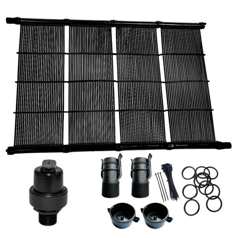 Kit Aquecimento Solar Piscina 15 Placas 3mt + Válvula Quebra Vácuo