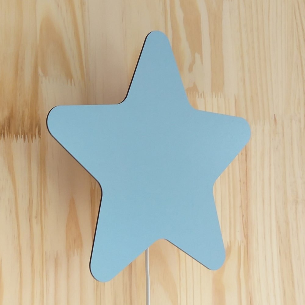 Luminária Quarto de Bebê Menino Mdf  Estrela Azul - 2