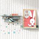 Ver imagem 7 de Kit 4 Quadros Infantil Leão Animais Bichos Frases 20x30cm Arte na Arte moldura mel