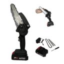 Ver imagem 1 de Mini Motosserra Eletrica 48v sem Fio Bateria Recarregavel 6 Polegadas Corta Bambu Lenha Galho Resist