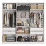 Guarda Roupa sem Portas Closet Modulado 237cm Linha Modulado Adapt Arm237amdp Kappesberg - Branco - 1