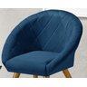 Kit 2 Poltronas Cadeira Lais Escritorio / Manicure / Recpção / Sala de Estar:azul - 4