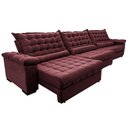 Ver imagem 7 de Sofá Retrátil e Reclinável 4,15m Molas Ensacadas Cama inBox Big Space com Bordado 3D Velusoft