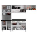 Ver imagem 4 de Cozinha Compacta Retrô 5 Peças 245cm com Balcão Topazio Telasul