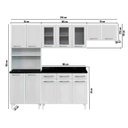 Ver imagem 2 de Cozinha Compacta Retrô 5 Peças 245cm com Balcão Topazio Telasul