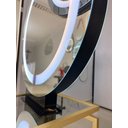 Ver imagem 6 de Espelho Redondo 80cm Duplo com Iluminação e Suporte Bancada