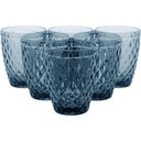 Ver imagem 5 de Copo Água 10x8x8cm 270ml Vidro Azul 6pç