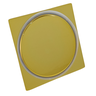 Kit 03 Ralo Click Banheiro Inox Quadrado 10x10 Dourado - 5