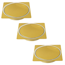 Ver imagem 1 de Kit 03 Ralo Click Banheiro Inox Quadrado 10x10 Dourado