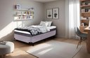 Ver imagem 1 de Cama Box Solteirão Serenelife - Suede Cinza Escuro