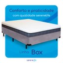 Ver imagem 5 de Cama Box Solteirão Serenelife - Suede Cinza Escuro