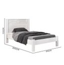 Ver imagem 4 de Cama de Solteiro Mdf Branco Amsterdã Fênix Fenix