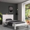 Ver imagem 1 de Cama de Solteiro Mdf Branco Amsterdã Fênix Fenix