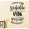 Adesivo Decorativo de Parede Frase Gratidão - 2