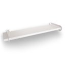 Ver imagem 2 de Prateleira Flutuante em Mdf e Aço 50cm Sala Quarto Branca