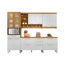 Ver imagem 1 de Cozinha Modulada Nesher Burguesa Premium 5 Peças (2 Balcões + 2 Aéreos + 1 Paneleiro) C5P26