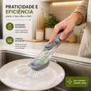 Ver imagem 7 de Escova Magica com Dispenser Automatica Lava Louca Limpa Tenis Janela Sabao Liquido Detergente Raspad
